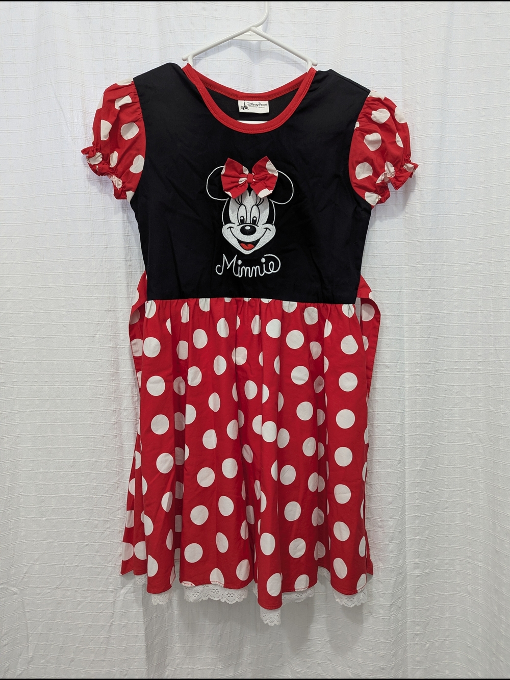 Disney Minnie Mouse Red & Black Polka Dot Kids Dress